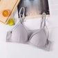 Pack Of 2 New Women's Sexy Double Strap Push Up Deep V Neck Triangle Padded Adjustable Straps Bra 223