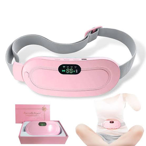 Buy Period cramp relief electric heating belt massager & Get free silicone menstrual cup