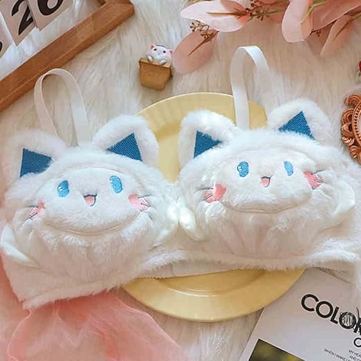 New High Quality Sexy Cute Kitty Anime Soft Plush Design Bra & Panty Set E04