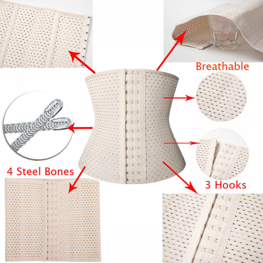 Shezaib Waist Trainer Corset – Adjustable Slimming Body Shaper