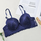 Pack Of 2 Double Padded Wired Lace Bra – Bridal & Everyday Stylish Support 8216