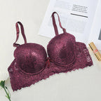 Pack Of 2 Double Padded Wired Lace Bra – Bridal & Everyday Stylish Support 8216