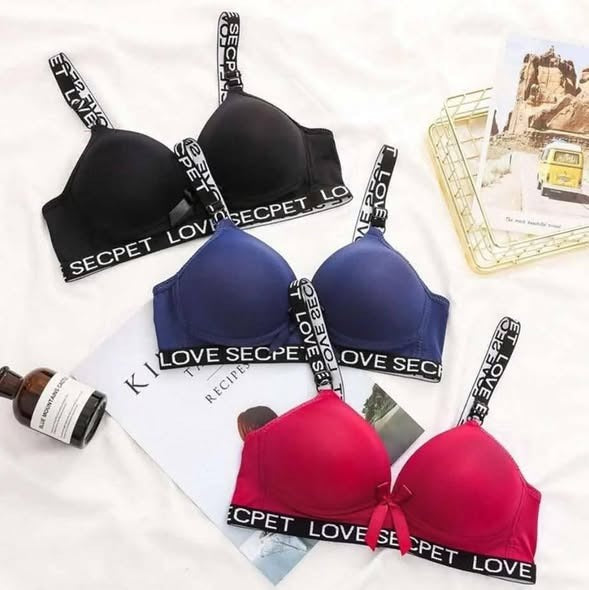 Flourish Pack Of 3 LOVE SECPET Soft Padded Wireless Bra (3367)