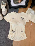 Women’s Butterfly Printed Casual T-Shirt 8507