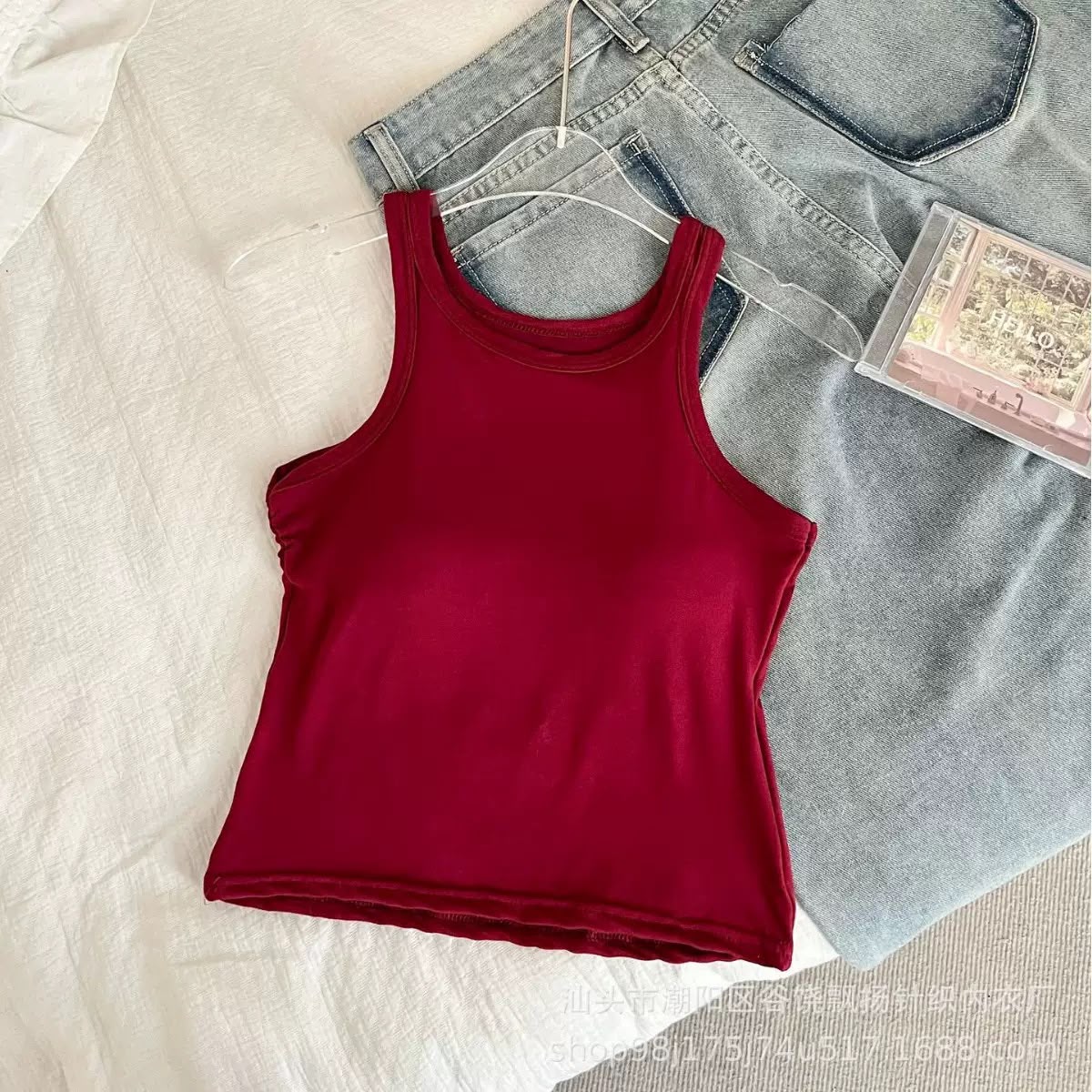 Padded Sando Gym Top – Free Size 022