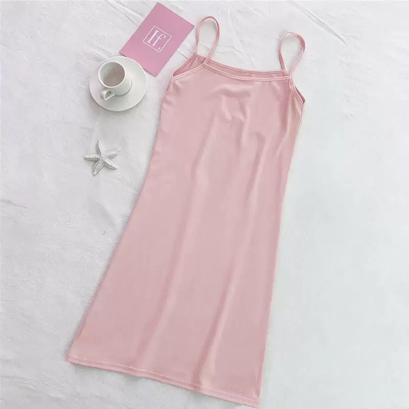 Women's Adjustable Spaghetti Strap Cami Slip Dress – Ultra-Soft Inner Wear & Loungewear-207