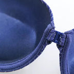 Pinstripe Front-Closure Push-Up Bra – Everyday Comfort & Seamless Style- 1501 Lining