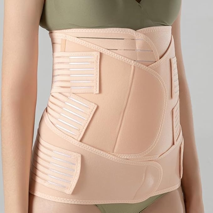3 in 1 Postpartum Belt After Delivery Support Recovery | Body Shaper Belt for Women for After Birth Postnatal C-section | Waist Pelvis Shapewear Wrap Postpartum Girdle 3830-16