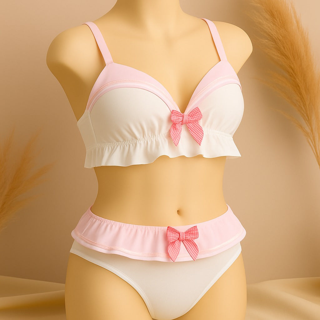 Shezaib High Quality Sailor Moon Style Cute Bra and Pantie Set Bralette Lingerie  2004