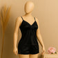 Shezaib 2 pcs silk Charming Style Short Non Padded Inner and Short Nighty 4028