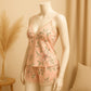 Shezaib New Short Floral Printed Nighty For Girls 7021