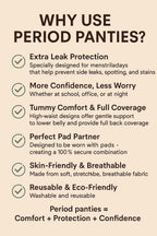 Flourish Pack Pack of 3 Low Waist High Quality Leak Proof Periods Panties