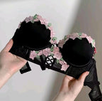 Flourish Green Blossom Lace Bra & Panty Set 115