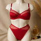 Shezaib High Quality Thin Cup Soft Underwired Light Padded Metal Ring Straps Bra Panty Set 055