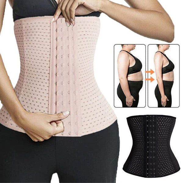 Shezaib Waist Trainer Corset – Adjustable Slimming Body Shaper M+