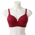 Pack Of 4 Light Padded Cotton Printed  Soft & Breathable Bra
