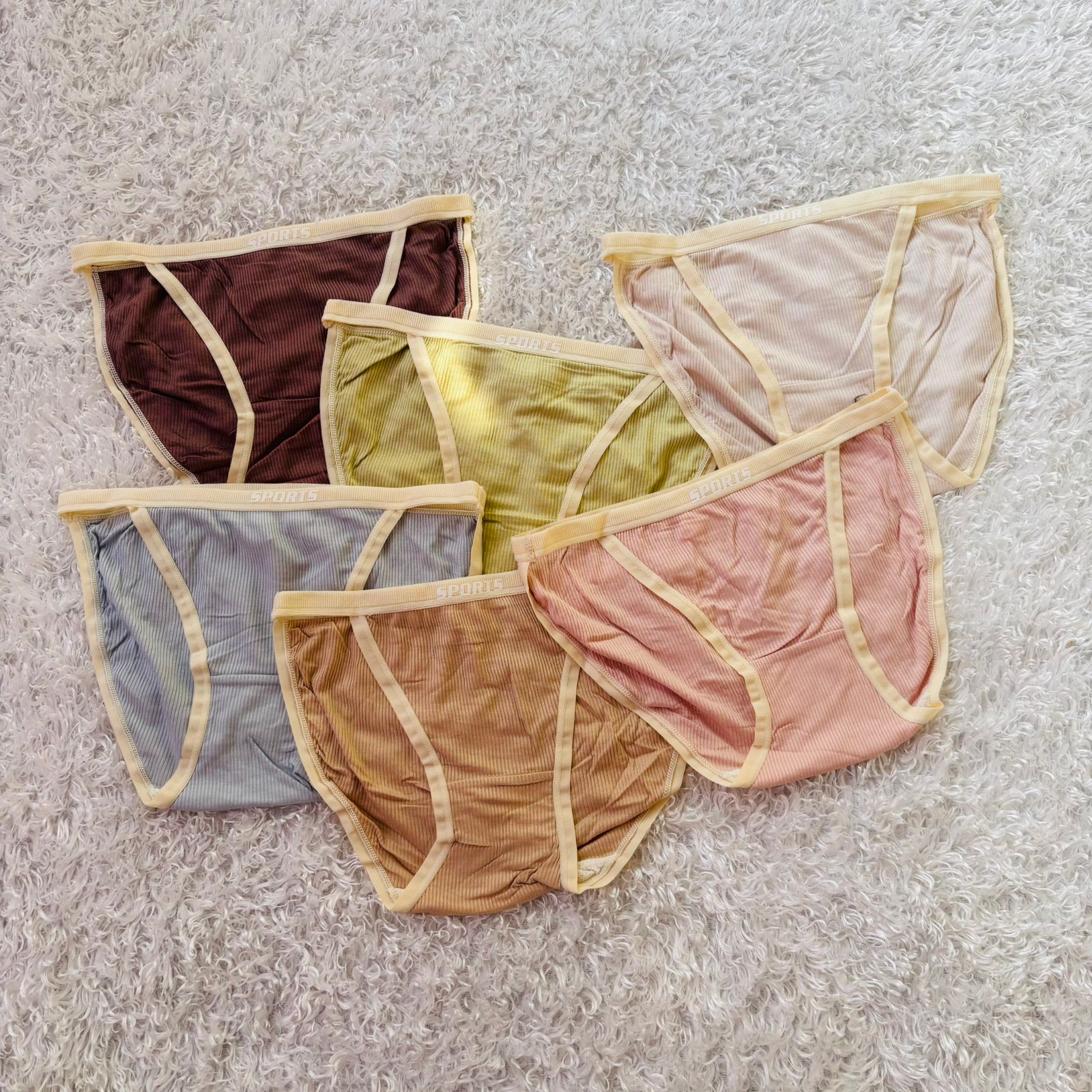 Shezaib Pack of 5 Sport Mesh Panty– Soft, Breathable & Everyday Comfort 395