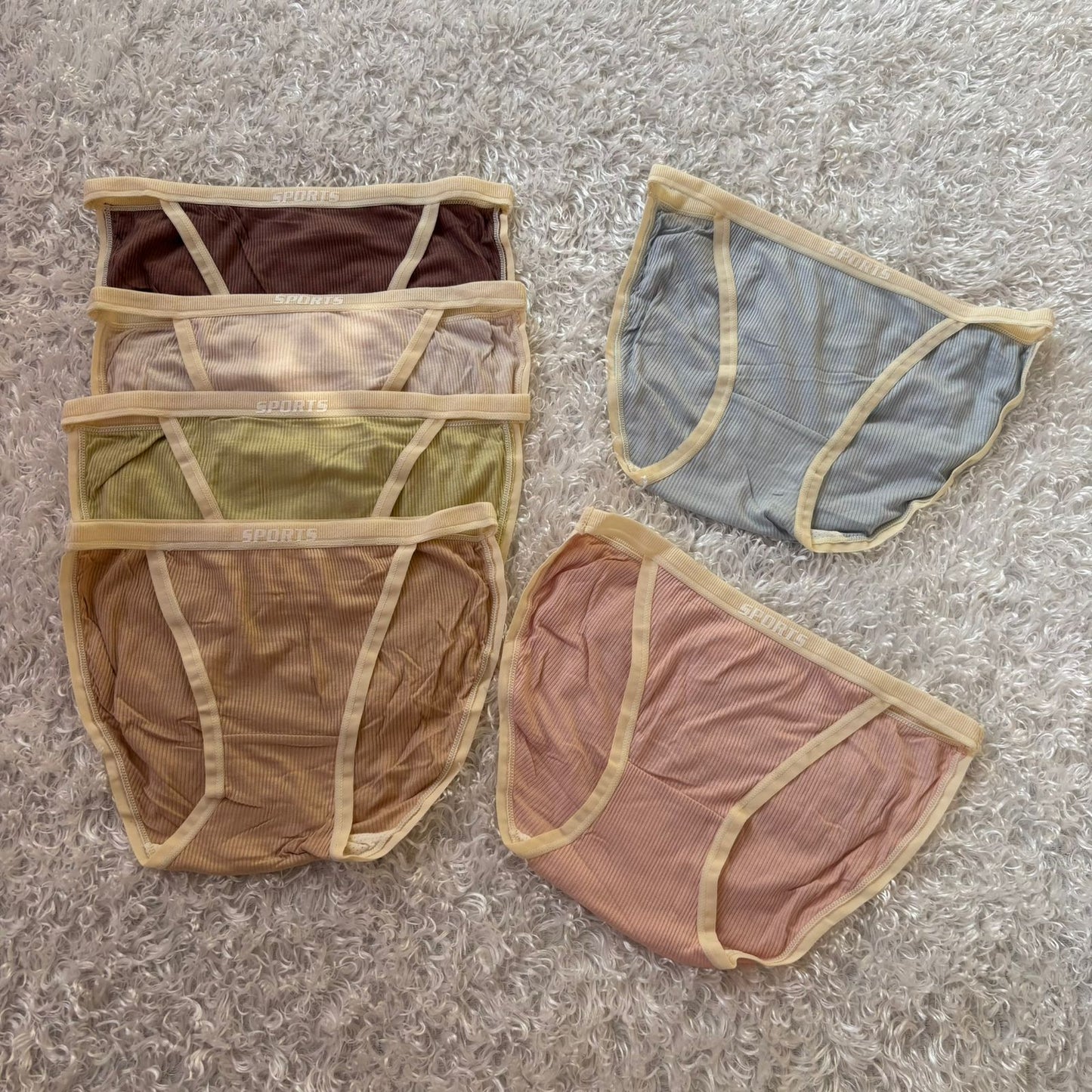 Shezaib Pack of 5 Sport Mesh Panty– Soft, Breathable & Everyday Comfort 395