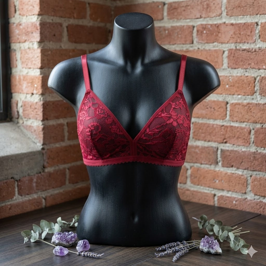 Flourish Pack of 3 Full Net Lace Summer Bralette Collection – Non Padded Soft & Breathable Comfort Wear 128225