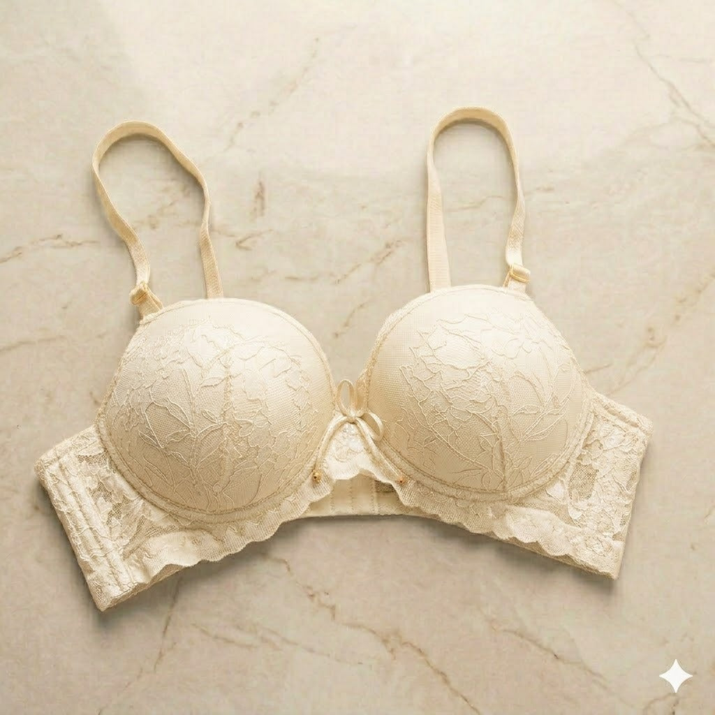 Pack of 2 Push-Up Bras for Women | Double Padded | Underwired Support | Premium Lace | Comfortable Everyday Wear | Style 733