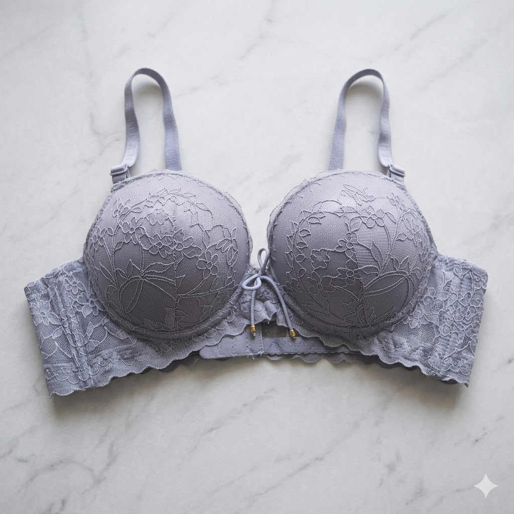 Pack of 2 Push-Up Bras for Women | Double Padded | Underwired Support | Premium Lace | Comfortable Everyday Wear | Style 733
