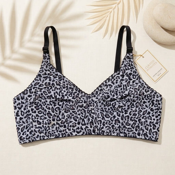 Printed Comfort Bra – Stylish Wireless Full Coverage Non Padded Bra for Women PB225
