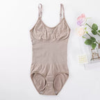 Seamless Tummy Control Bodysuit – Open-Bust Crotch Hook Sculpting Shaper-8026