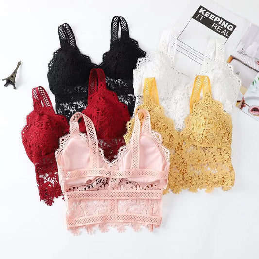 NEW ARRIVAL Flourish Cute Lace Embroidery Push Up Double Padded Bra - 17120  Size : 36 , 38 , 40 , 42 Cup Size = B , C , D Price : 169