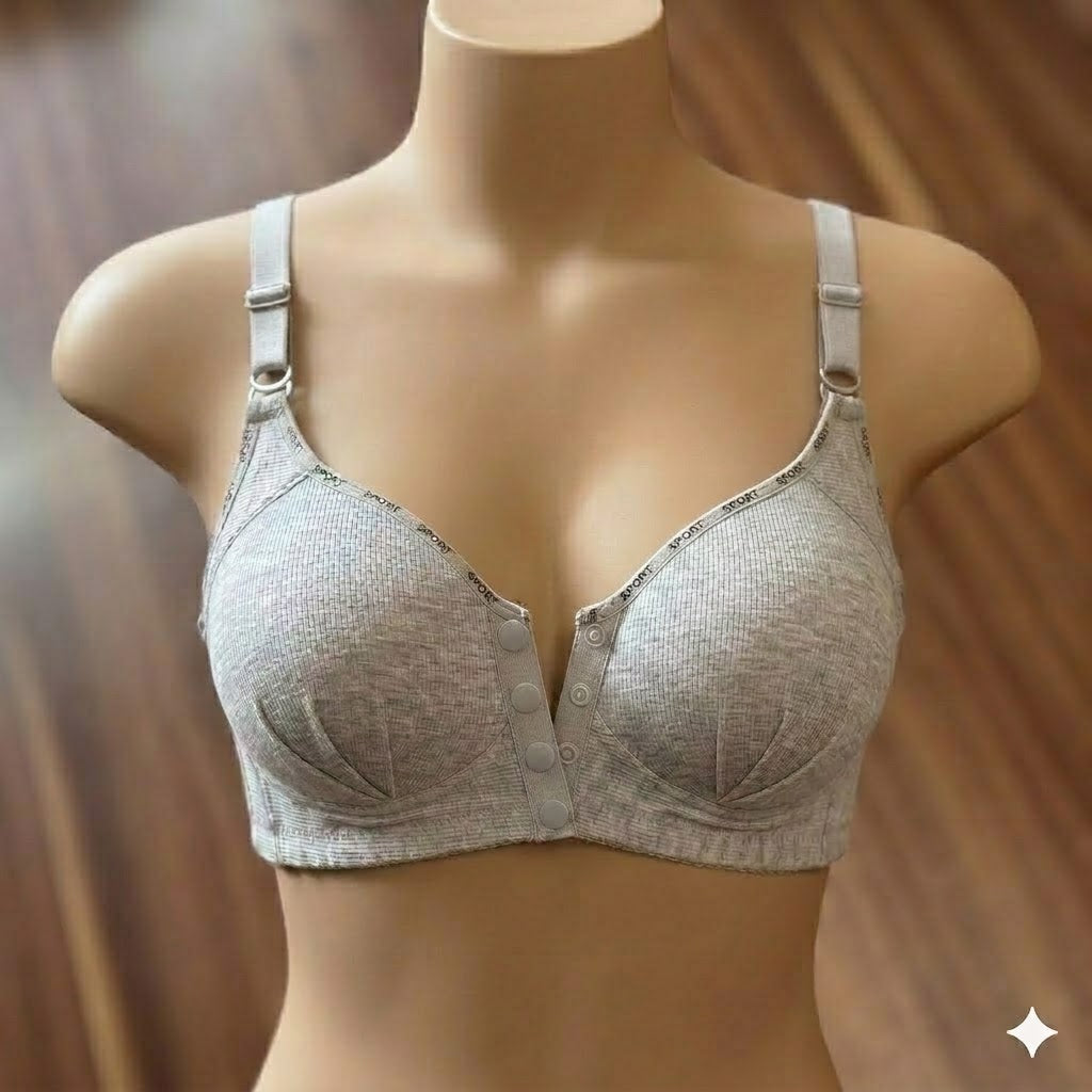 Pack Of 2 Comfort-Fit Premium Padded Front-Open Nursing Bra D1