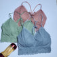 Pack of 2 Shezaib Women Seamless Lace Bra Padded Bralette Lace top 922