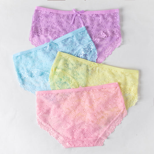 Shezaib Pack Of 3 Lace See Through Net Panties