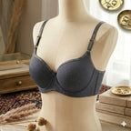 Shezaib Pack Of 2 Premium Ribbed Lining Padded Smooth Fit Wired Padded Bra with Soft Support Net Straps Elegant Finish 8754