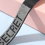 Detachable Fancy Rhinestone Bra Straps Pair - Adjustable Sparkle Straps for Party Wear