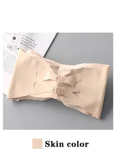 Pack Of 3 Breathable Ice Silk Padded Tube Top Strapless Bra – Adjustable, Wrapped & Summer-Friendly Bra for Women – 660