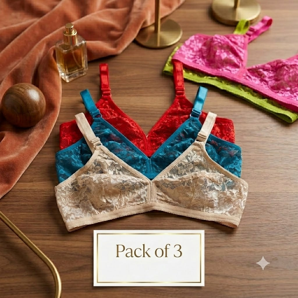 Shezaib Net Lace Summer Bralette Collection – Non Padded Soft & Breathable Comfort Wear 128225