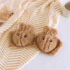 New Japanese Anime Style Plush Bunny Bralette – Cute Fluffy Faux Fur Padded Bra Panty set