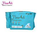 Shezaib 245mm WINGLESS DAILY USE PANTY LINERS SANITARY PADS FOR GIRLS & WOMEN 10 PCS