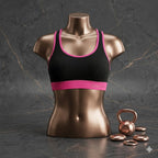 Aura Active Women's Seamless Racerback Sports Bra – High-Impact Fitness Wear with Adjustable Hook-Clasp 99003