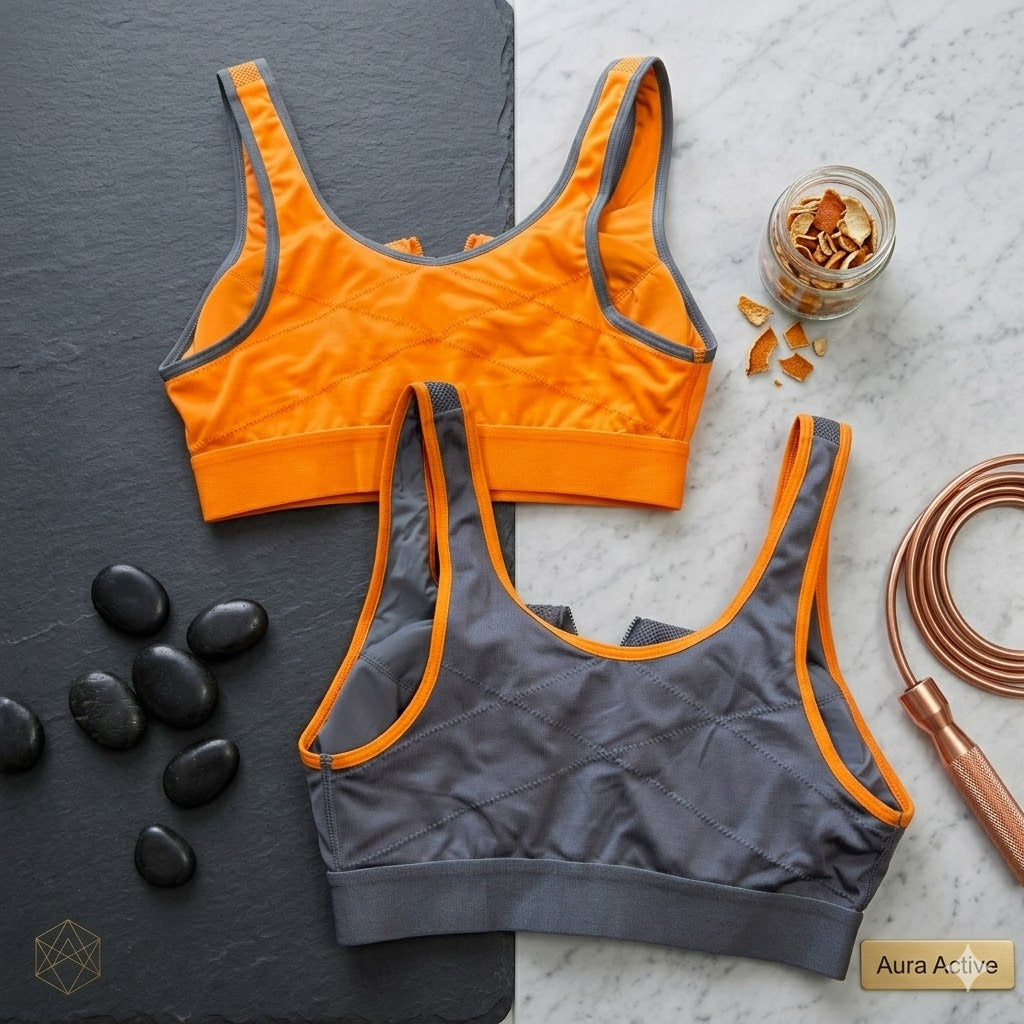 Aura Active: Zen-Zip High-Impact Racerback Bra 99002