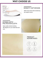 Shezaib Undergarments Triangle Shape Bra Padding Cups – Soft Lightweight Foam Inserts for Perfect Shape