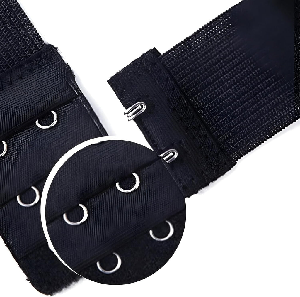 Pack Of 3 Elastic & Non Elastic Bra Extender – 3 Rows 2 Hooks  Increases Band Size Comfortably