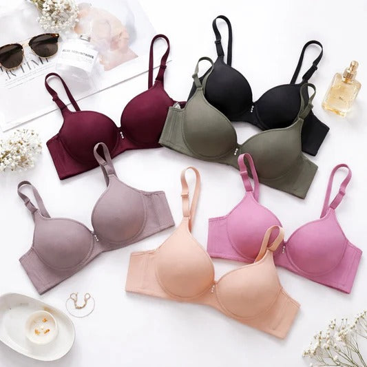 Pack Of 3 Premium Double Padded Smooth Fit Wired Padded Bra with Soft Support & Elegant Finish (668)