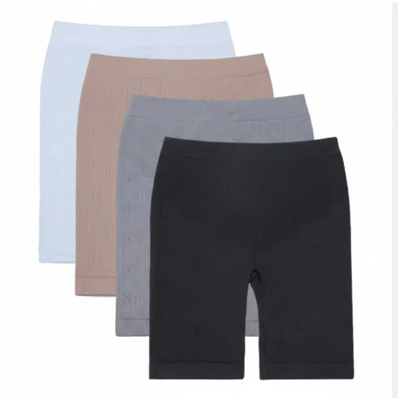 Pack of 2 Premium Seamless Stretchable Mid-Thigh Shorts – Soft & Breathable Fabric | Comfortable Daily Wear & Activewear