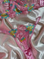Shezaib Sexy Pink Floral Embroidered Lingerie Set – Sheer Mesh Non-Padded Wired Bra & Panty