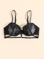 Flourish Floral Embroidered Bra & Panty Set | Lightly Padded Underwired Cups with Adjustable Straps B15