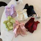 Pack Of 3 Women's Elegant Lace Panty with Beautiful Satin Bow Design, Stylish Floral Lace Detailing, Soft & Comfortable Ladies Underwear – 357