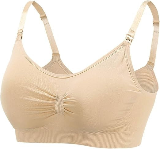 Shezaib Front Open Padded Seamless Maternity Nursing Bra – Cotton Comfort with Adjustable Straps & Back Hook 009