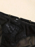Flourish Floral Embroidered Bra & Panty Set | Lightly Padded Underwired Cups with Adjustable Straps B15