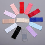 Pack Of 3 Elastic & Non Elastic Bra Extender – 3 Rows 2 Hooks  Increases Band Size Comfortably