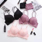 Flourish Elegant Lace Bra & Panty Set – Push Up & Double Padded Comfort with Floral Detailing (8855)